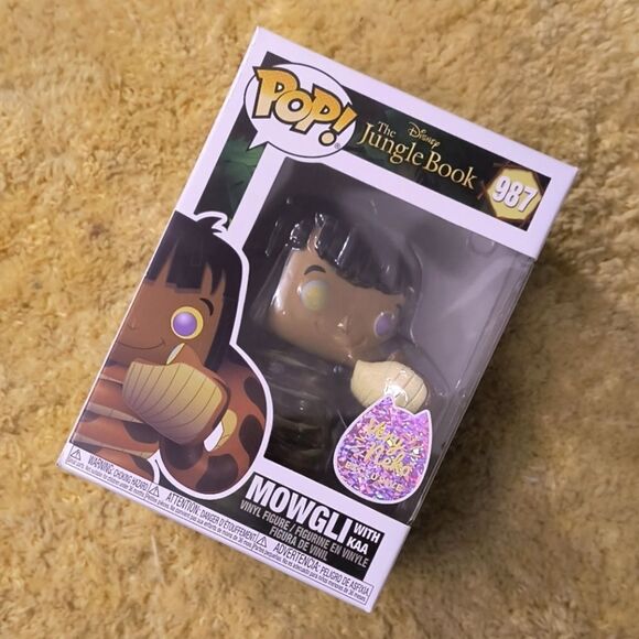 Funko Pop The Jungle Booke Mowgli with Kaa Vinyl Figure - Picture 2 of 7